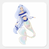 Zeemeermin Sneeuw Maagd sticker (Voorkant)
