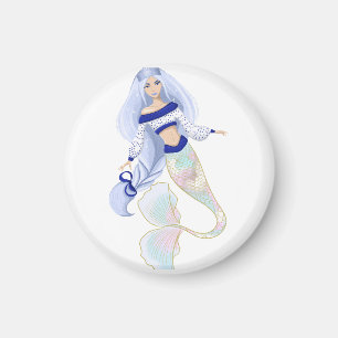 Zeemeermin Sneeuwmeisje sticker Magneet