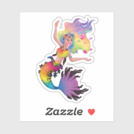 Zeemeermin Sparkles Sticker