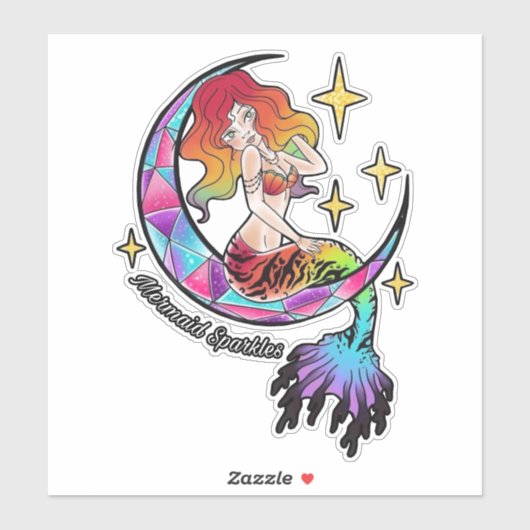 Zeemeermin Sparkles Sticker (Vel)