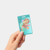 Zeemeermin speelt in de oceaan badge (Handheld)