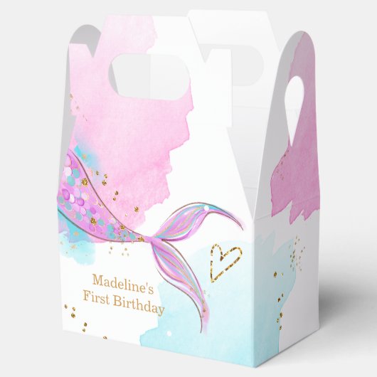 Zeemeermin Splish Zwembad Party Meisje Verjaardag Bedankdoosjes (Geopend)