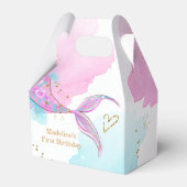 Zeemeermin Splish Zwembad Party Meisje Verjaardag Bedankdoosjes (Voorkant Zijde)