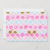 Zeemeermin Splish Zwembad Party Meisje Verjaardag Kaart (Achterkant)