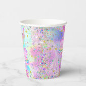 Zeemeermin Splish Zwembad Party Meisje Verjaardag Papieren Bekers (Rechts)