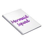 Zeemeermin squad in paarse tekst notitieboek (Rechterzijde)
