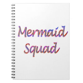 Zeemeermin Squad in regenboogkleuren Notitieboek