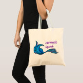 Zeemeermin Squad met blauwe staart Tote Bag (Voorkant (product))