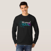 Zeemeermin Squad Schoon Marien Aqua Schelp Zee T-shirt (Voorkant volledig)