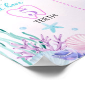 Zeemeermin Staart Onder Het Zee Verjaardag Mijlpaa Poster (Hoek)