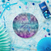 Zeemeermin staart onder het Zee verjaardagsfeest B Papieren Bordje (Feest)