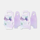 Zeemeermin staart Onder het zee verjaardagsfeestje Bedankdoosjes (Uitgevouwen)