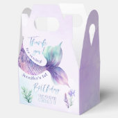 Zeemeermin staart Onder het zee verjaardagsfeestje Bedankdoosjes (Geopend)