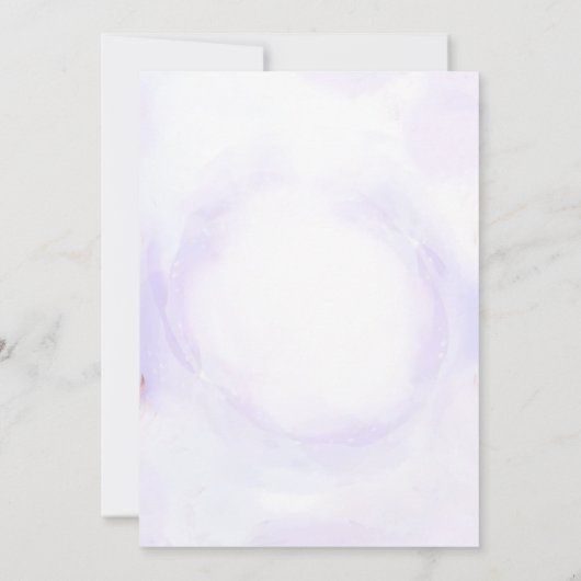 Zeemeermin staart onder het Zee verjaardagsfeestje Bedankkaart (Achterkant)