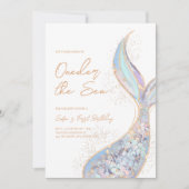 Zeemeermin Staart Oneder het Zee Verjaardag Kaart (Voorkant)