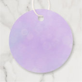 Zeemeermin staart paarse verjaardag dank u bedankjes labels (Achterkant)