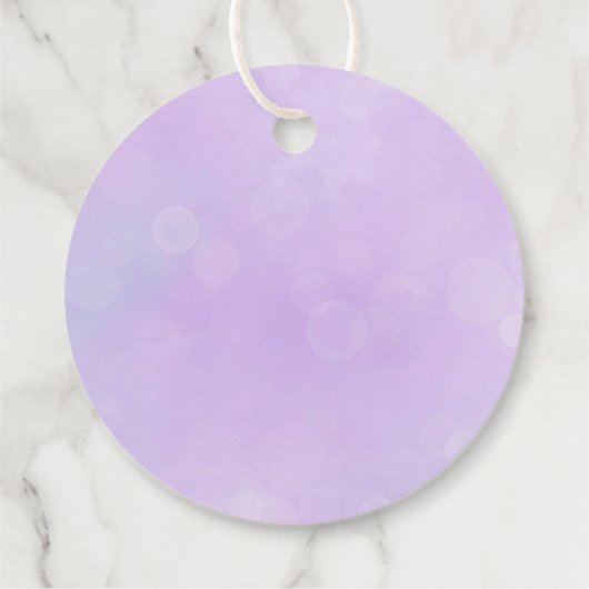 Zeemeermin staart paarse verjaardag dank u bedankjes labels (Achterkant)