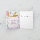 Zeemeermin Staart Verjaardag Bedankt Card (Binnen)