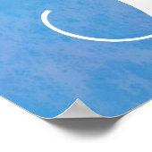 Zeemeermin-staart verjaardagsfeest banner met glit poster (Hoek)