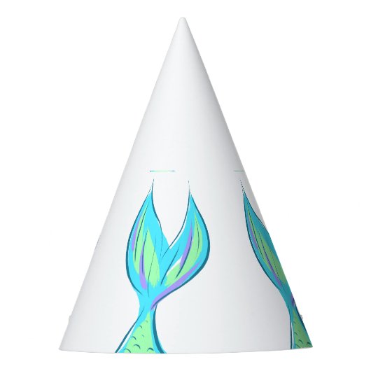 Zeemeermin staarten Papier Party Petten Feesthoedjes (Voorkant)