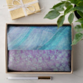 Zeemeermin staartpatroon turquoise Paarse Tissuepapier (Geschenk)