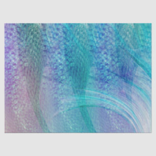 Zeemeermin staartpatroon turquoise Paarse Tissuepapier