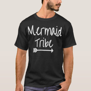 Zeemeermin Stam Strand Verloofde Huwelijksfeest T- T-shirt