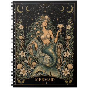 Zeemeermin, Starlit Tarot Kunst Notitieboek