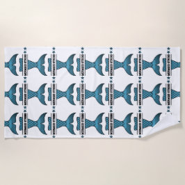 Zeemeermin Sterk Strandhanddoek Strandlaken