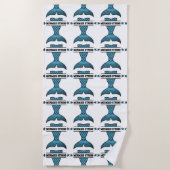 Zeemeermin Sterk Strandhanddoek Strandlaken (Voorkant)