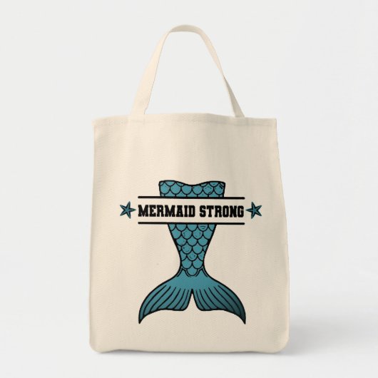 Zeemeermin Sterke Tote Bag (Voorkant)