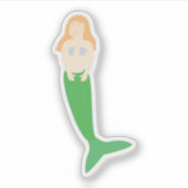 Zeemeermin Sticker (Voorkant)