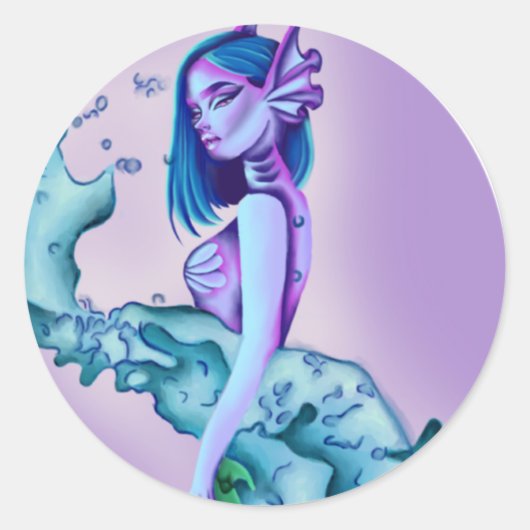 Zeemeermin sticker  (Voorkant)