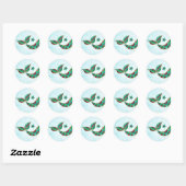 Zeemeermin sticker Glitter, Kerstmis Onder het zee (Vel)