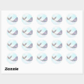 Zeemeermin sticker Glitter, Onder het zee Dank u (Vel)
