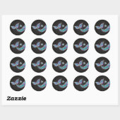 Zeemeermin sticker Glitter, Onder het zee Dank u (Vel)