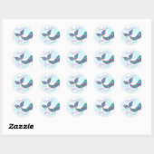 Zeemeermin sticker Glitter, Onder het zee Dank u (Vel)