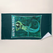  zeemeermin strand klaar strandlaken (Voorkant)