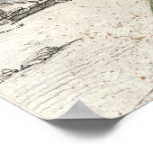 Zeemeermin  strand poster (Hoek)