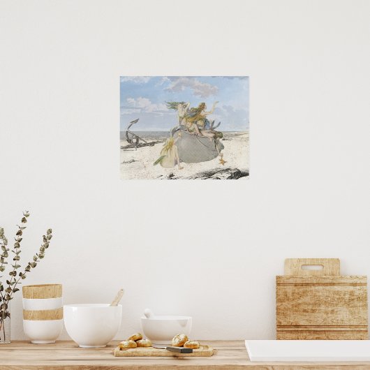 Zeemeermin  strand poster (Keuken)