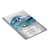 *~* Zeemeermin  Strandgolven Ocean AR7 Zand Zee Notitieboek (Rechterzijde)