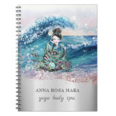 *~* Zeemeermin  Strandgolven Ocean AR7 Zand Zee Notitieboek (Voorkant)