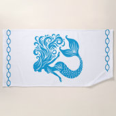 Zeemeermin strandhanddoek strandlaken (Voorkant)