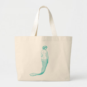 Zeemeermin Strandtas Grote Tote Bag