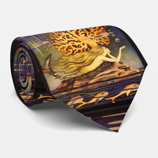 zeemeermin stropdas (Opgerold)