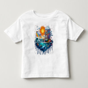 Zeemeermin Surreal Onderbewuste Zongekust Ochtend Kinder Shirts