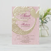 Zeemeermin Sweet 16 Verjaardag Kaart (Staand voorkant)