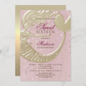 Zeemeermin Sweet 16 Verjaardag Kaart (Voorkant / Achterkant)