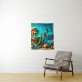 Zeemeermin tapijt wandkleed (In situ)