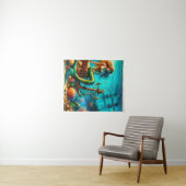 Zeemeermin tapijt wandkleed (In Situ (horizontaal))